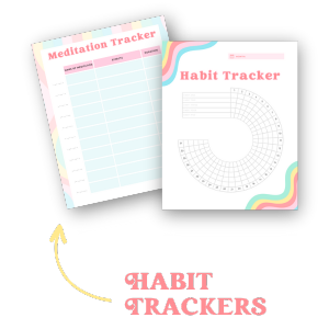 two styles of habit trackers